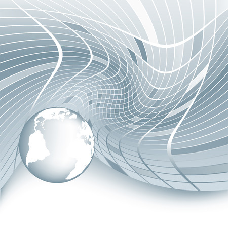 abstract vector  background with globe and copy spaceのイラスト素材