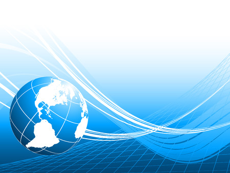 abstract  background with globe and copy spaceのイラスト素材