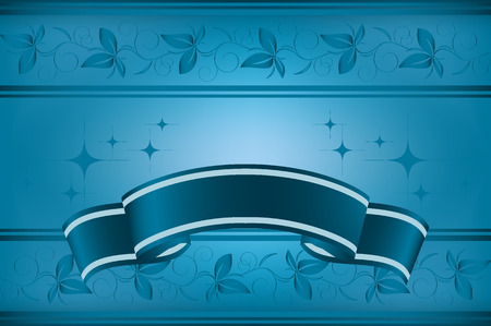   floral background for your design with ribbonのイラスト素材