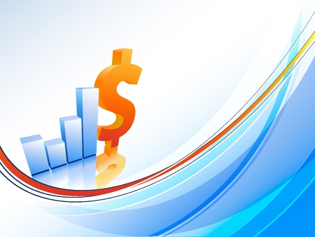 abstract vector background with bar graphs and lines. Eps10のイラスト素材