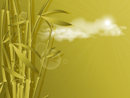 abstract bamboo template with copy space.のイラスト素材