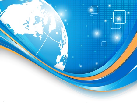 bright digital universe concept with copy spaceのイラスト素材