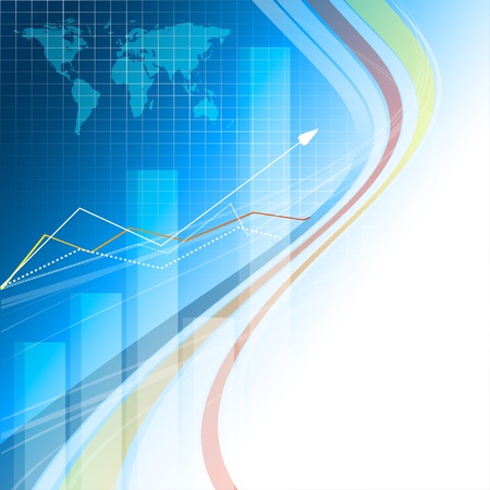 abstract modern vector background with bar graphs. Eps10のイラスト素材