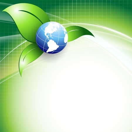 environmental vector concept background with globe. Eps10のイラスト素材