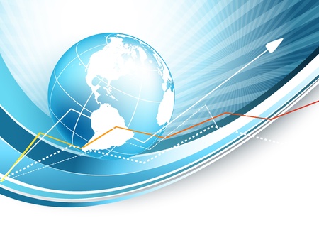 abstract vector world statistic backdrop with copy space. Eps10のイラスト素材