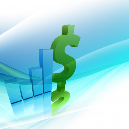 background with dollars signsのイラスト素材