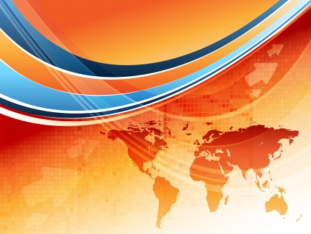 bright vector  background with map and arrows. Eps10のイラスト素材