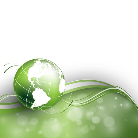 abstract vector background with globe  colorful designのイラスト素材
