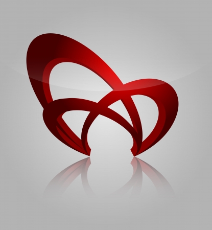 vector abstract metallic sighn with reflection. Eps10のイラスト素材