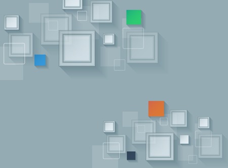 Abstract Vector Overlapping Squares Background With Copy Space. Eps10のイラスト素材