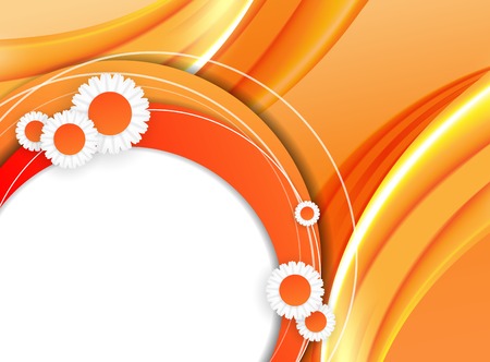 Vector abstract summer time background with copy space. のイラスト素材