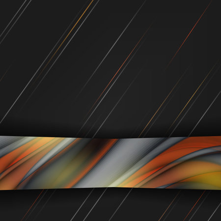 Abstract colorful vector template with copy space. のイラスト素材