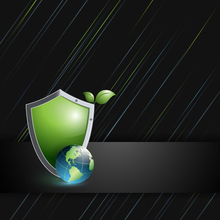 floral environmental vector frame with globe. のイラスト素材