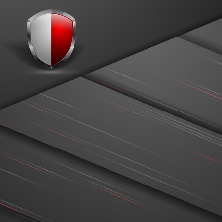 abstract corporate template with shieldのイラスト素材