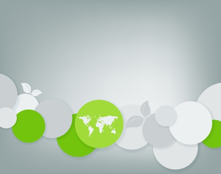 abstract environmental vector background with world map. Eps10のイラスト素材