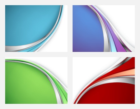 colorful backgrounds set with copy spaceのイラスト素材