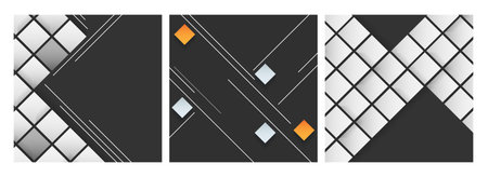 geometric backgrounds set with copy space