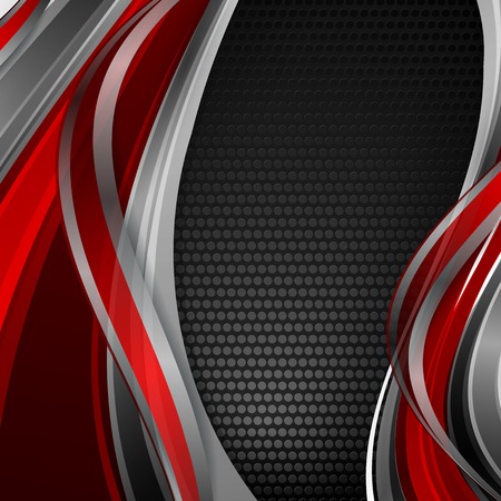 bright abstract background with wavy linesのイラスト素材