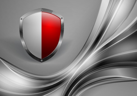 abstract vector corporate template with shield. Eps10のイラスト素材