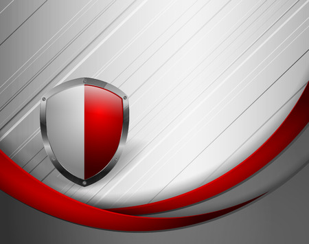 abstract corporate template with shield. のイラスト素材