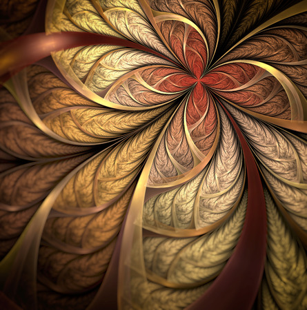 autumn leaves, fractal.  の写真素材