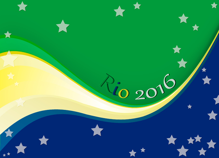 Wellcome to Rio 2016. Vector abstract background.のeditorial素材