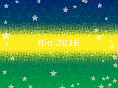 Wellcome to Rio 2016. Vector abstract background.のイラスト素材