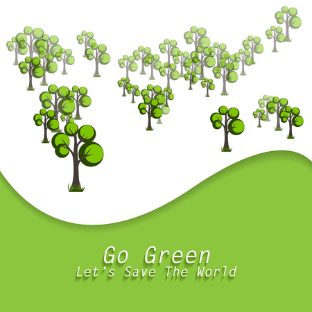 Go Green Conceptのイラスト素材