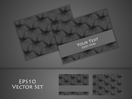 Vector business cards set. Elements for design, annual reports, brochures. Eps10のイラスト素材