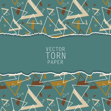 Vector torn paper background. Material desing elements. Elements for design, textured vector.のイラスト素材