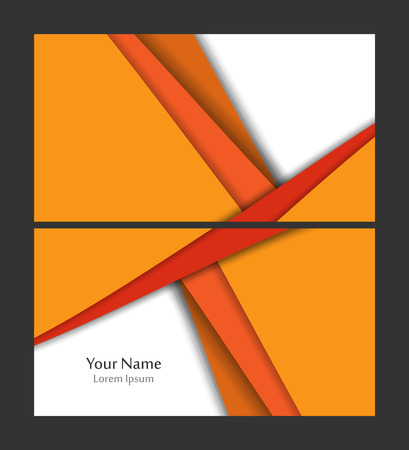 Vector business card template. Elements for design. vector illustrationのイラスト素材