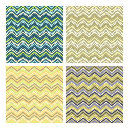 colorful vector seamless patterns set.のイラスト素材