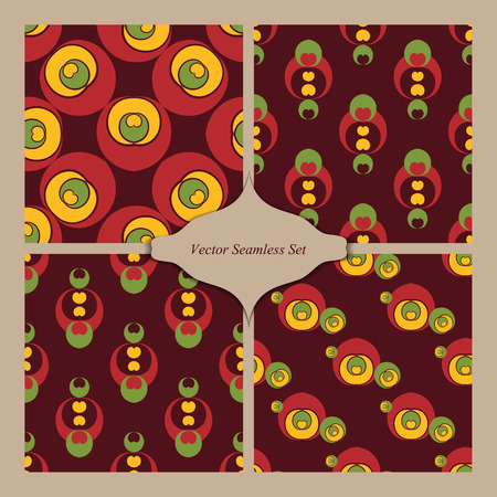 Geometric seamless setのイラスト素材