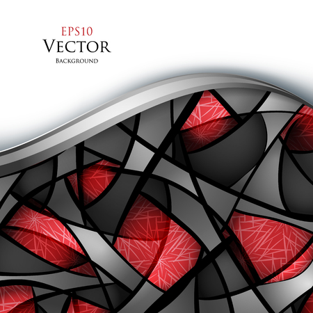 colorful vector wavy backgroundのイラスト素材