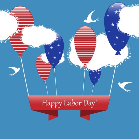 Happy labor dayのイラスト素材