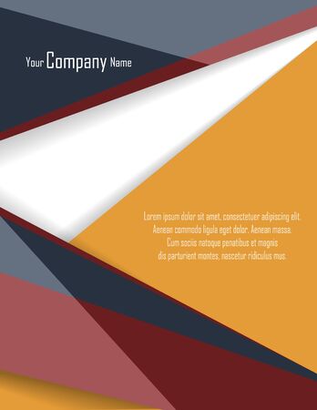 Cover geometry templateのイラスト素材