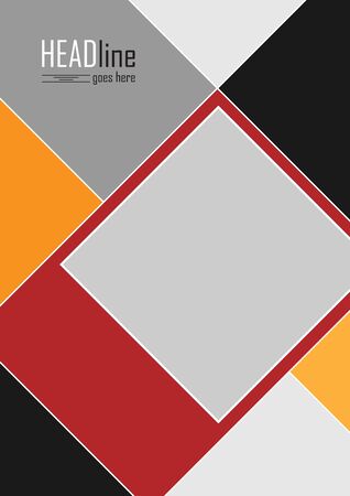 Cover geometry templateのイラスト素材