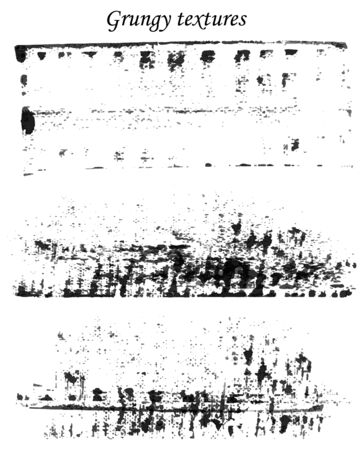 grungy textures setのイラスト素材