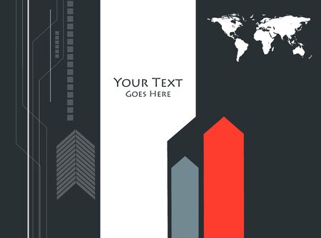 Annual report, brochure, flyer templates. Book cover layout design. Abstract presentation template with geometric elements for your design.のイラスト素材