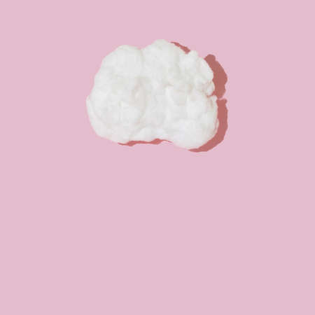 cloud soft  on a pink background.concept aesthetic design.imagination abstract skyの写真素材
