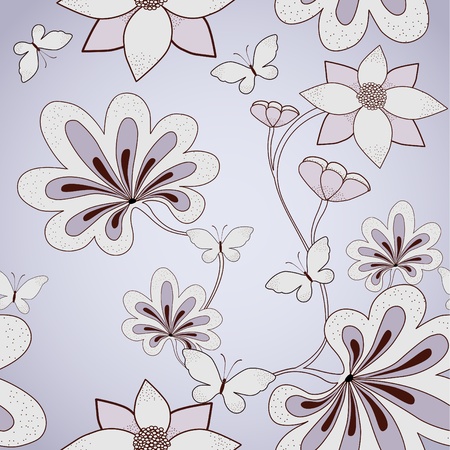 Seamless floral pattern. Vectorのイラスト素材