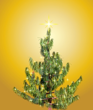 Christmas background with fir-tree  Vectorのイラスト素材