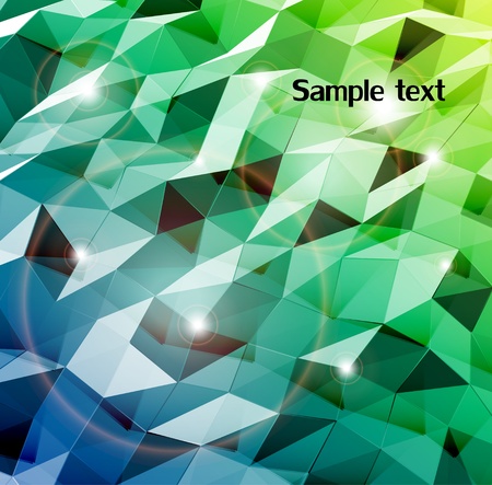 Abstract cyan background  Combination of triangle  Vectorのイラスト素材