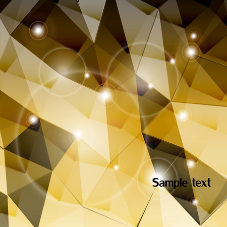 Gold triangle background  Vectorのイラスト素材