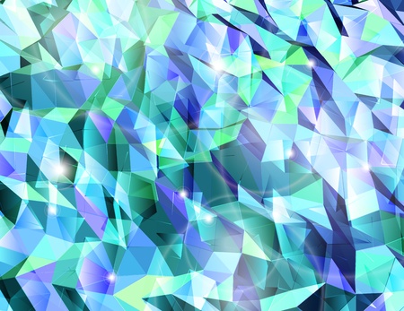 Abstract cyan background  Combination of triangle  Vectorのイラスト素材