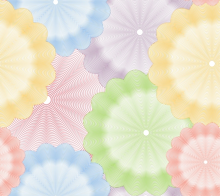 Abstract colorful flower seamless background  Vectorのイラスト素材