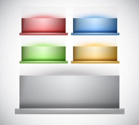 Set of web elements のイラスト素材