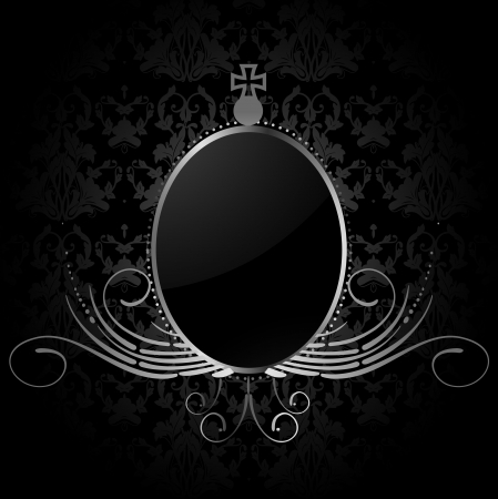 Royal background with silver frame のイラスト素材