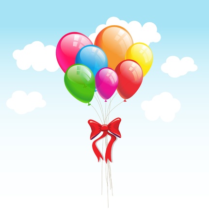 Party balloons backgroundのイラスト素材