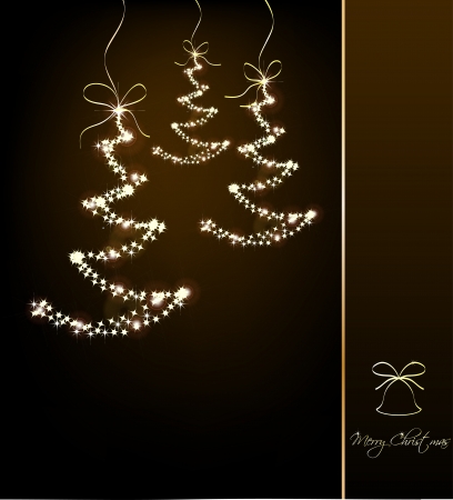 Funny Sparkler Trees  Vector illustrationのイラスト素材